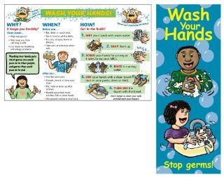 Wash Your Hands Stop Germs! Fun Information Pamphlet For Kids Ages 8 13 : Office Products : Office Products