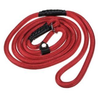 Nylon Rope Dog Whisperer Cesar Millan Style Slip Training Leash Lead and Collar (Red, S: Diameter 0.8cm) : Pet Supplies