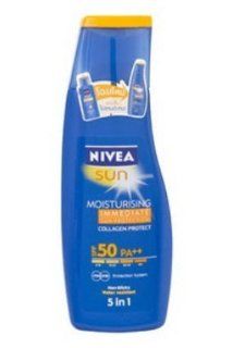 Nivea Sun Block Lotion Moisturizing Immediate Collagen Protect SPF 50 : Facial Cleansing Creams : Beauty