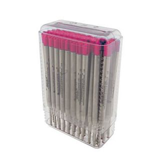 Monteverde Fine Capless Ceramic Gel Refill For Parker BP Pens, Pink, 50/Pack