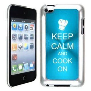 Apple iPod Touch 4 4G 4th Generation Light Blue B2243 hard back case cover Keep Calm and Cook On Chef Hat: Cell Phones & Accessories