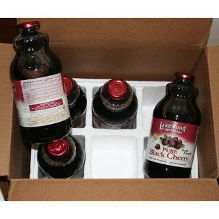 Lakewood PURE Black Cherry Juice, 32 Ounce Bottles (Pack of 6) : Fruit Juices : Grocery & Gourmet Food
