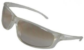 Calvin Klein CK 3026/S Sunglasses, Crystal Frame/ Grey Smoke Lenses/ Fade Silver Gold Flash: Clothing