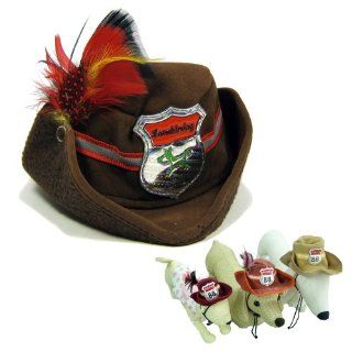 Cowboy Hat for Pets Dogs Cats (Brown/M) 