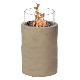 Piazza 19 in. Gas Tabletop Firebowl   Sand   Fire Pits