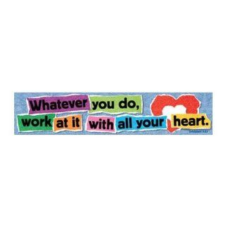 SCBT 25703 9   BANNER WHATEVER YOU DO WORK AT IT pack of 9 : Themed Classroom Displays And Decoration : Office Products