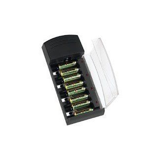 8 Position Battery Charger for Alkaline, NiMH, NiCad Batteries; AA/ AAA/C/D/9V RAYPS3R: Health & Personal Care