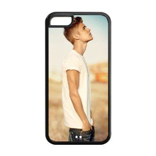 cheap iphone 5c Plastic and TPU case with Super Star Handsome Well known Charming Boy Justin Bieber pattern Back Case: Cell Phones & Accessories