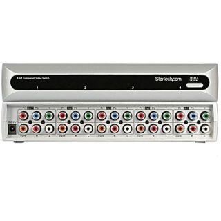 StarTech CPNT410IR Component Video Switch With Digital Audio And Remote, 4 Ports