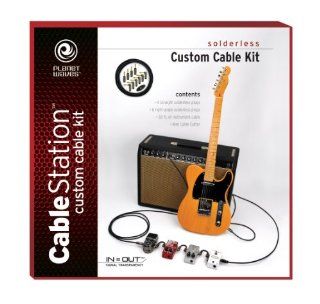 Planet Waves Solderless Custom Cable Kit, 50 feet, 10 plugs: Musical Instruments