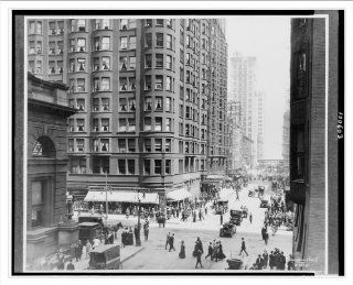 Historic Print (M): Jackson Boulevard, looking east from Dearborn Street, Chicago, Illinois / Kaufmann Weime  