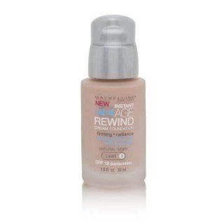 Maybelline Instant Age Rewind Cream Foundation SPF 18 Natural Ivory (Light 3) : Foundation Makeup : Beauty