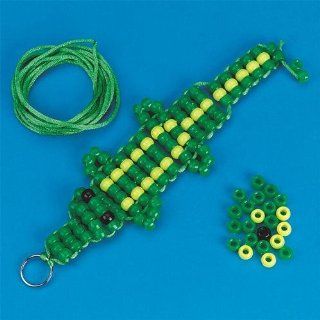Beaded Alligator Craft Kit (makes 12) Toys & Games