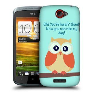 Head Case Designs Orange Wing Mean Owl Hard Back Case Cover For HTC One S: Cell Phones & Accessories