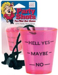 Party Shots   Yes Maybe No Shot Glasses Kitchen & Dining