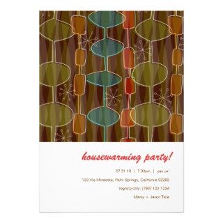 Retro Pods Housewarming Party Invitations