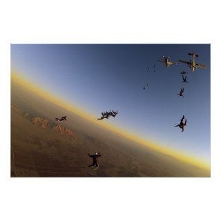 Air Force / Blue Parachute / Poster