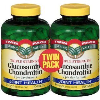 Spring Valley   Glucosamine Chondroitin, Triple Strength, 340 Caps: Everything Else