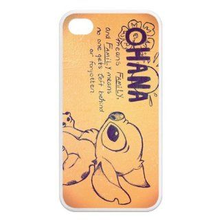 FashionCaseOutlet Ohana Means Family Lilo and Stitch TPU Cases Accessories for Apple iphone 4/4s: Cell Phones & Accessories