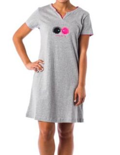 Womens cotton super soft split neck night shirt/sleep shirt at  Womens Clothing store: Nightgowns