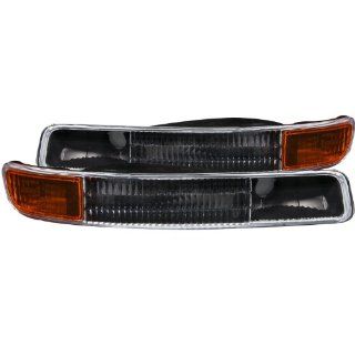 Anzo USA 511005 GMC Black w/Amber Reflector Bumper Light Assembly   (Sold in Pairs): Automotive