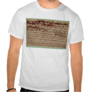 Last page of The Art of Fugue, 1740s Tee Shirts