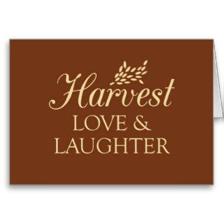 Harvest Love & Laughter Card