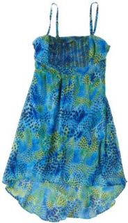 Jessica Simpson Mali Hi Low Dress Blue Small at  Womens Clothing store: