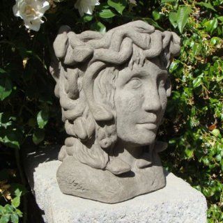Medusa Head Planter   Antique   Grandin Road : Patio, Lawn & Garden