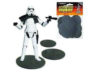 Action Figure Stands 25 Pack   Gray: Toys & Games