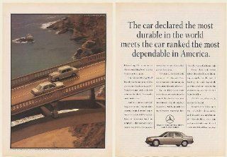 1990 Mercedes Benz Most Dependable in America 1957 Most Durable 2 Page Print Ad (Memorabilia) (56285)  