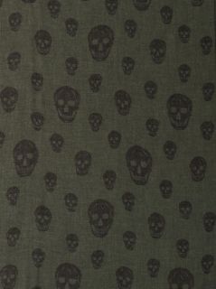 Skull print fine knit scarf  Alexander McQueen  MATCHESFASHI