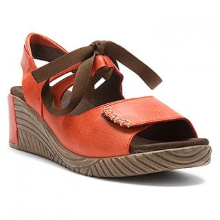 Wolky Rongai  Women's   Red Orange Brushed Leather