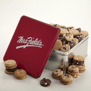 Mrs. Fields Classic Tin   96 Nibblers : Chocolate Chip Cookies : Grocery & Gourmet Food