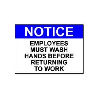 Employees Must Wash Hands   Business Sign   Car, Truck, Notebook, Vinyl Decal Sticker #S342 