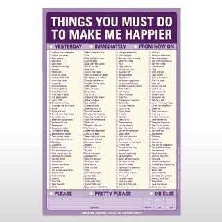 Knock Knock Things You Must Do To Make Me Happier: Health & Personal Care