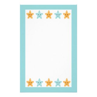 Fun cute under the sea starfish stationery paper