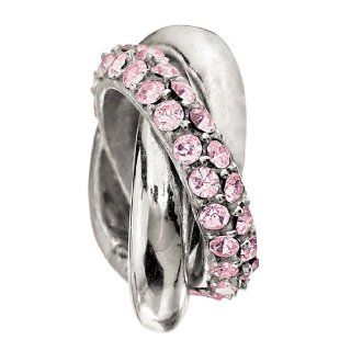 Authentic Chamilia Charm "Rings   Light Rose" 2083 0130 (RETIRED): Jewelry