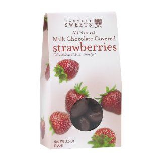 Harvest Sweets Milk Chocolate Covered Strawberries, 3.5 Ounce (Pack of 6) : Chocolate Truffles : Grocery & Gourmet Food