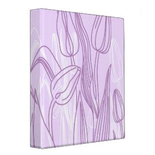 Abstract Rose Buds Binder