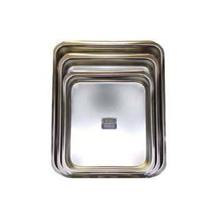 Square Stainless Steel Pan, Small, I.D. 12x10.5in, 2.5 in. deep: Grocery & Gourmet Food