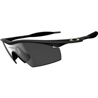 Oakley Men's M Frame Strike Sunglasses,Matte Black Frame/Grey Lens,one size: Clothing