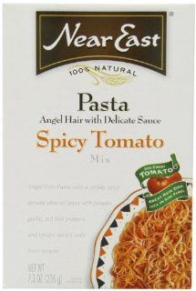 Near East Spicy Tomato Angel Hair Pasta Mix, 7.3 Ounce Boxes (Pack of 12) : Capellini Pasta : Grocery & Gourmet Food