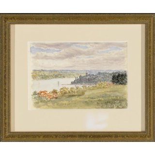 Art: Castle Near the River : Watercolor : Henry E. Baines