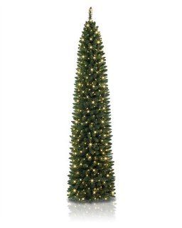 7.5 foot Slim No. 2 Pencil Artificial Christmas Tree with Clear Lights  