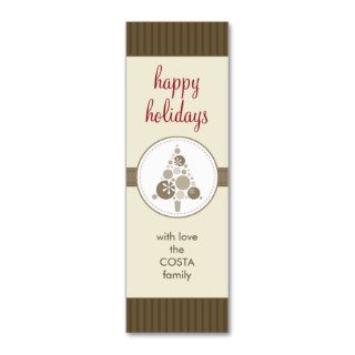 PERSONALIZED GIFT TAG :: modern spotty tree AP6 Business Card