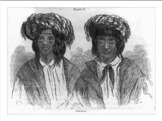 Historic Print (M): Choctaws, sketched near Skullyville in the Choctaw Nation, Indian Territory, in 1853  