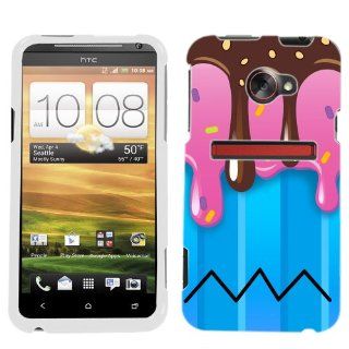HTC EVO 4G LTE Chocolate Strawberry Ice Cream Glass Phone Case Cover: Cell Phones & Accessories