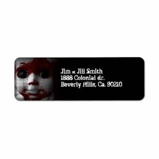 Macabre Living Dead Doll Custom Return Address Label