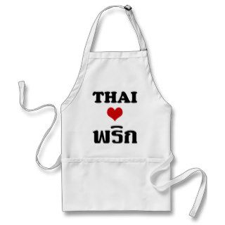 THAI LOVE PHRIK (CHILI) ❤ Thai Food Apron